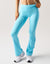 Snap Flare Leggings - Baby Blue