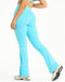 Snap Flare Leggings - Baby Blue