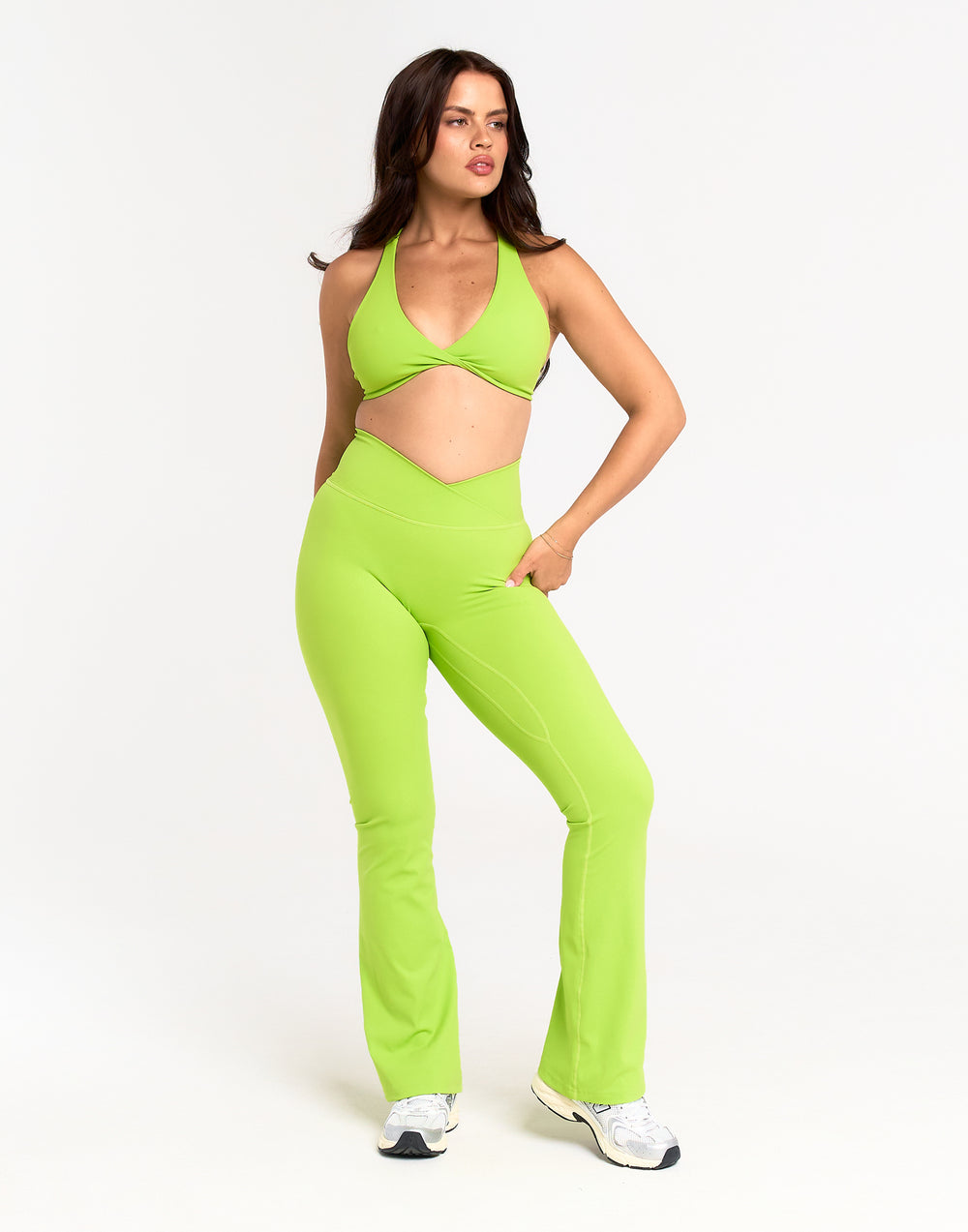 Storm Flare Leggings V2 - Green