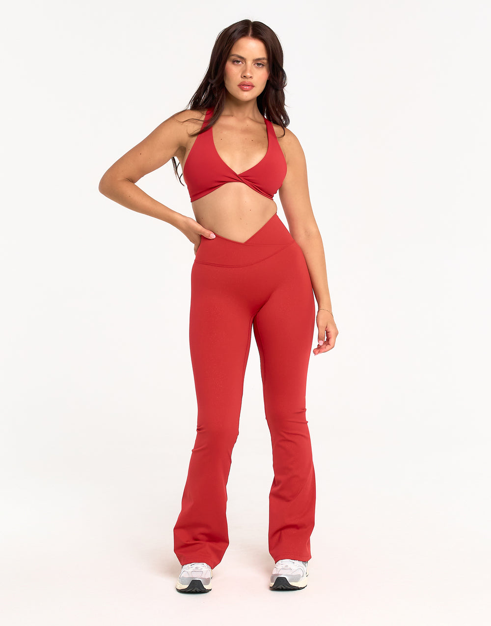 Storm Flare Leggings V2 - Red