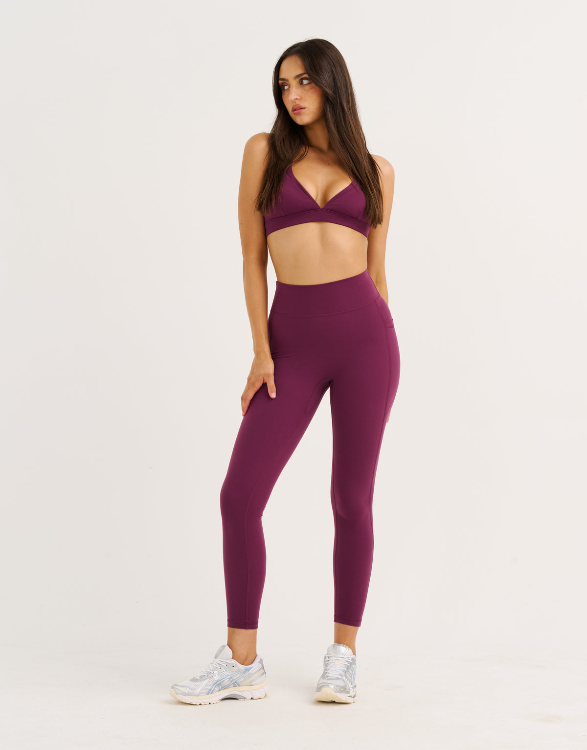 Ascend Pocket Leggings 25" - Blackberry