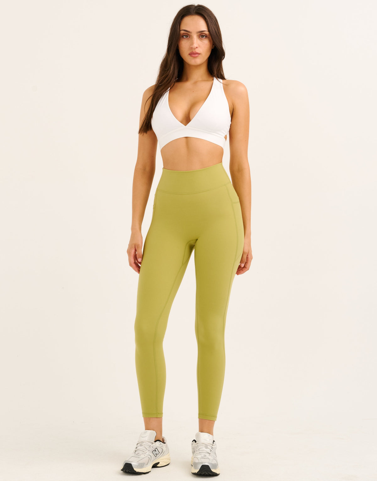Ascend Pocket Leggings 25" - Olive