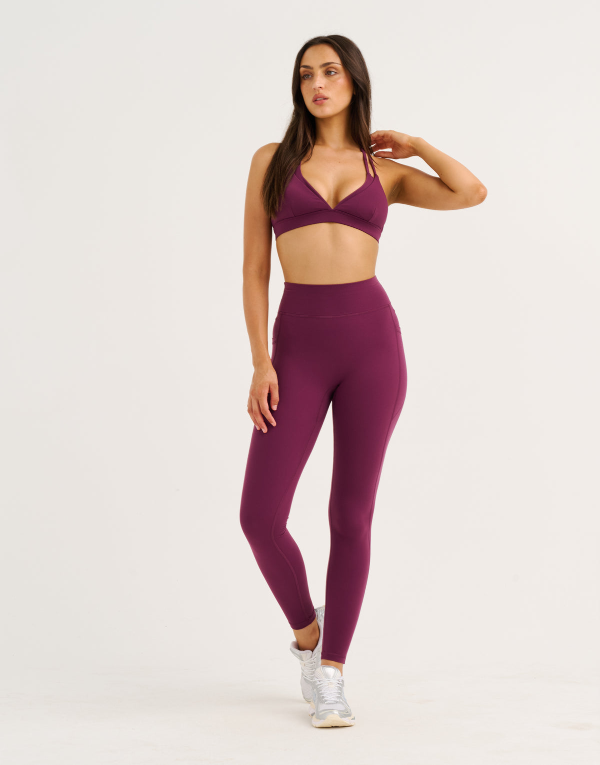 Ascend Pocket Leggings 28" - Blackberry