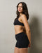 Ascend Pocket Mid-Waist Shorts 4" - Black