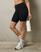 Ascend Pocket Mid-Waist Shorts 8" - Black