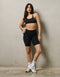 Ascend Pocket Mid-Waist Shorts 8" - Black
