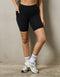 Ascend Pocket Mid-Waist Shorts 8" - Black
