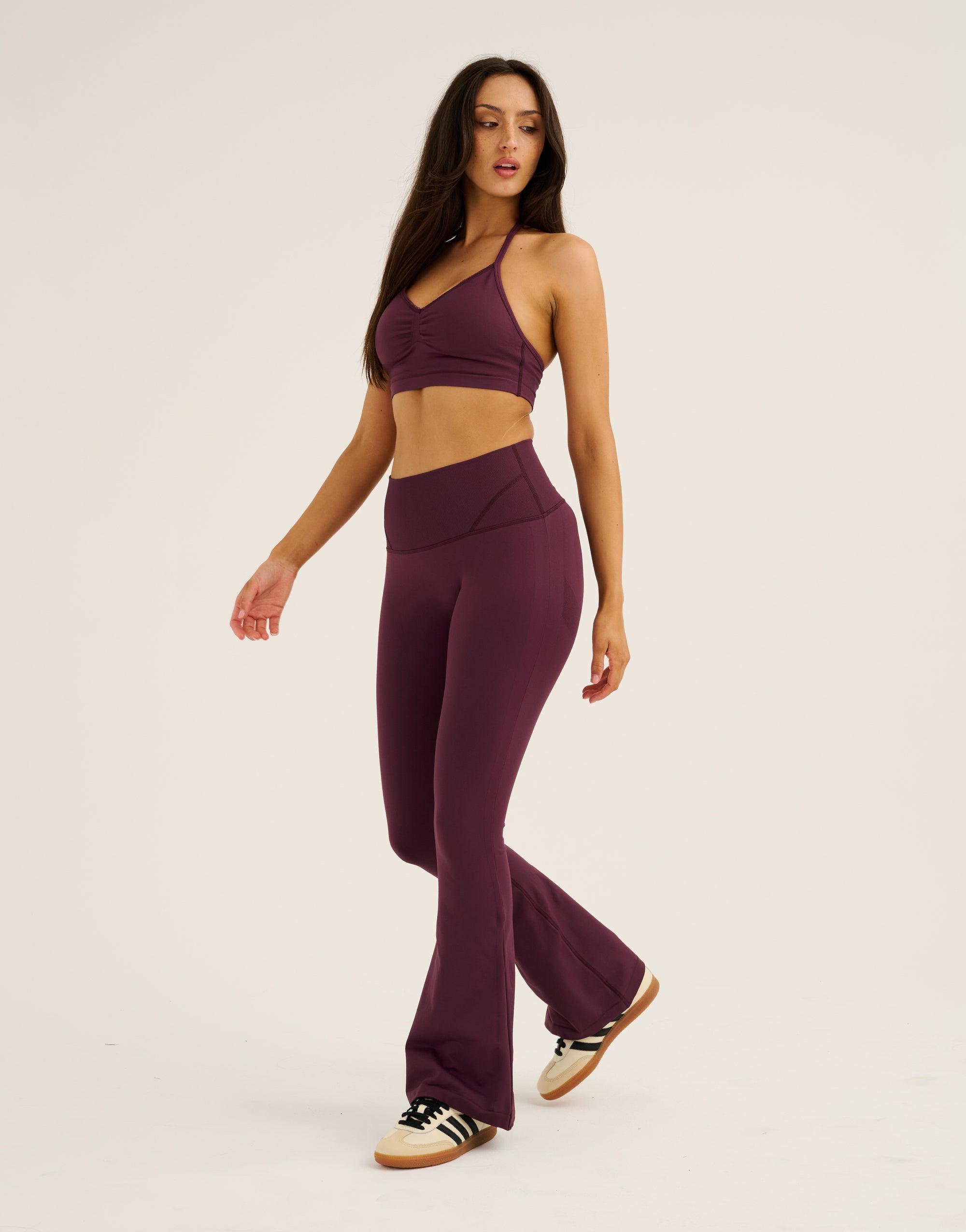 Pulse Flare Leggings - Blackberry