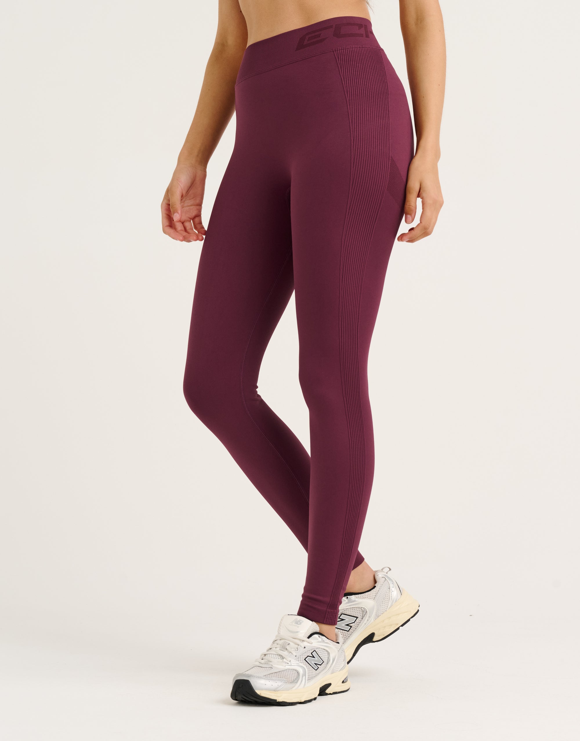 Arise Scrunch Mid-Waist Leggings - Blackberry