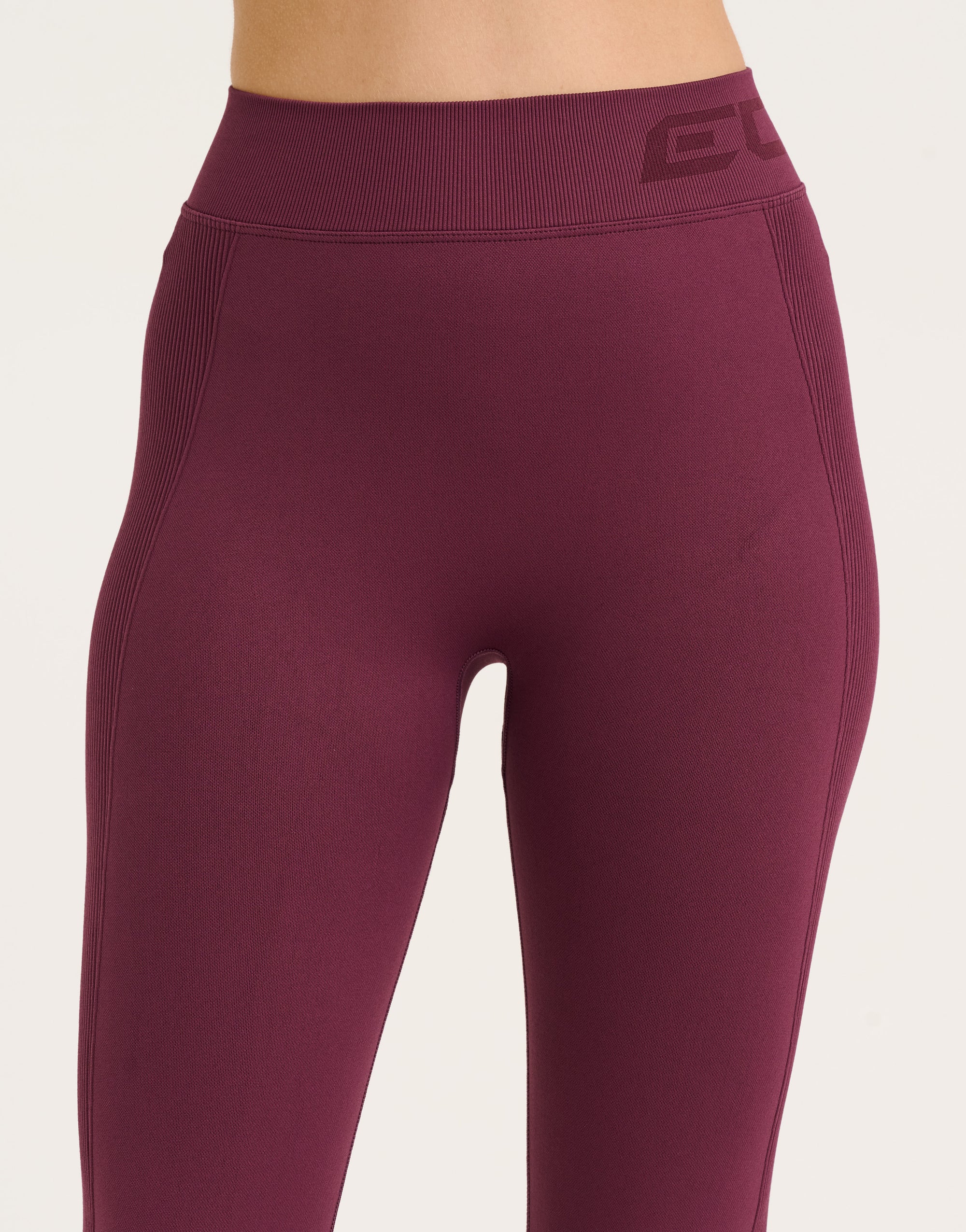 Arise Scrunch Mid-Waist Leggings - Blackberry