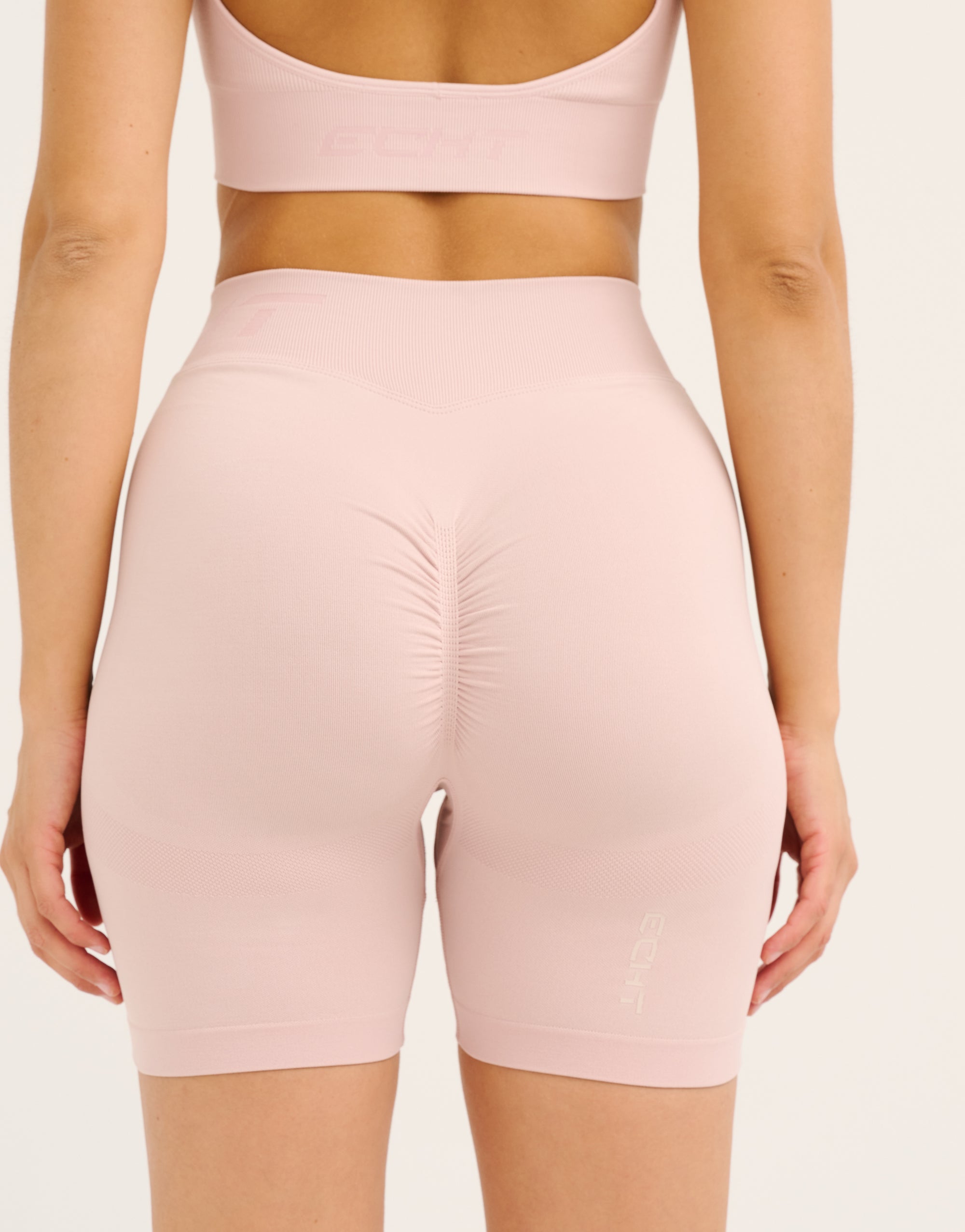 Arise Scrunch Mid-Waist Shorts - Mauve