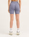 Arise Scrunch Mid-Waist Shorts - Washed Blue