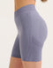 Arise Scrunch Mid-Waist Shorts - Washed Blue