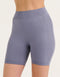 Arise Scrunch Mid-Waist Shorts - Washed Blue