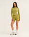 Athlete Crop Jacket - Olive