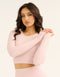 Arise Comfort Cropped Long Sleeve V2 - Mauve