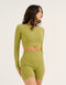 Arise Comfort Cropped Long Sleeve V2 - Olive