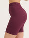 Arise Comfort Mid-Waist Shorts - Blackberry