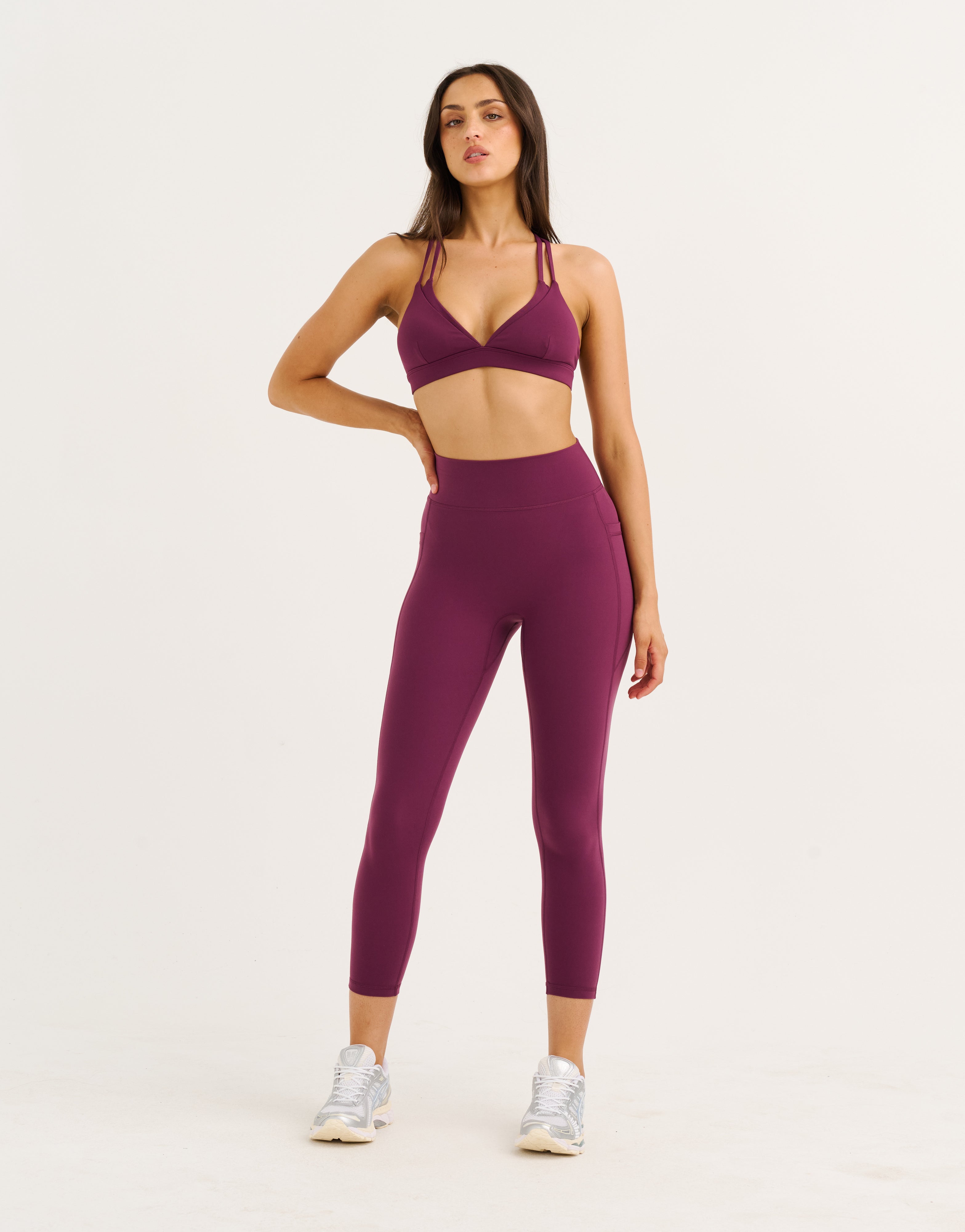Core Layer Sports Bra - Blackberry