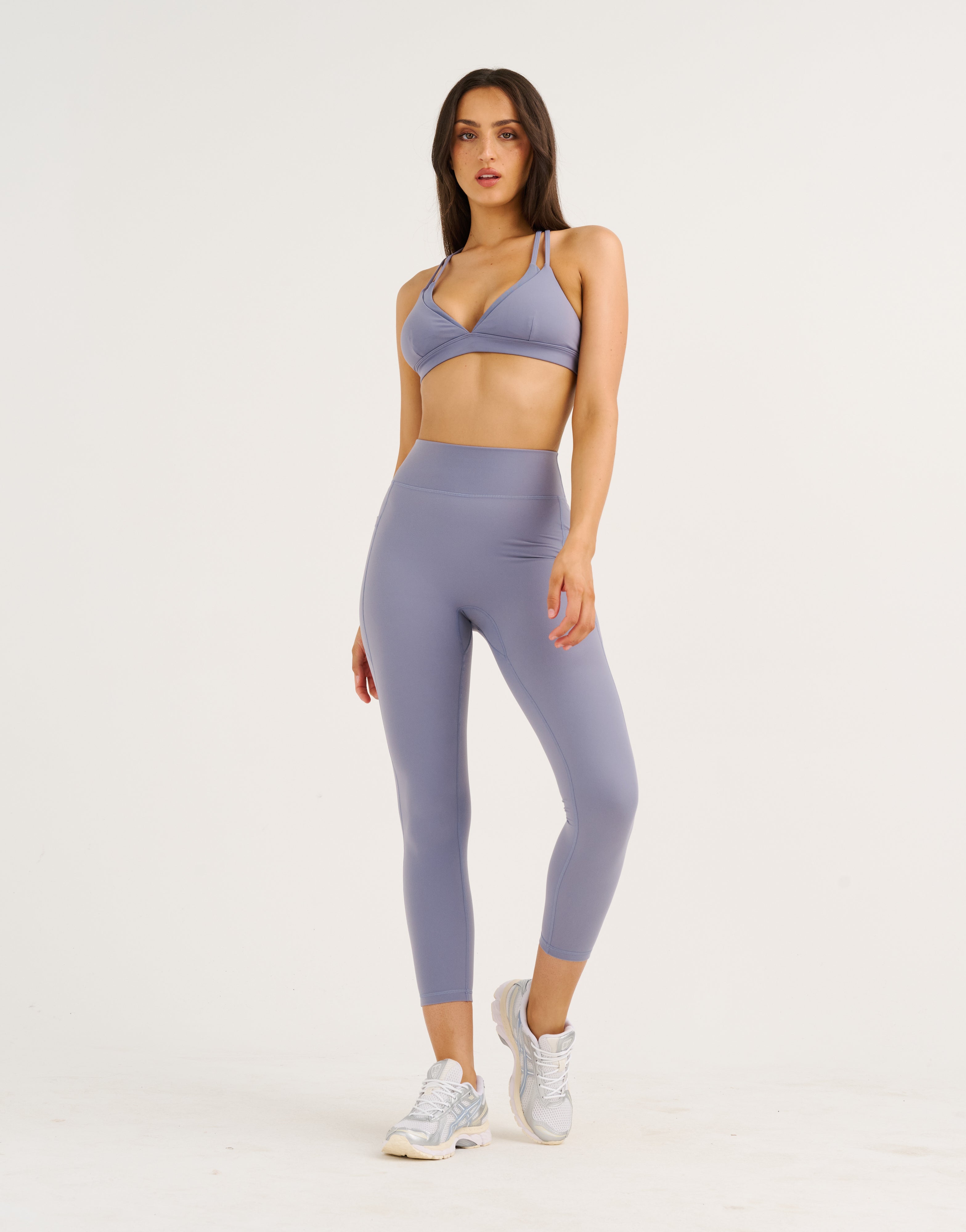 Core Layer Sports Bra - Washed Blue