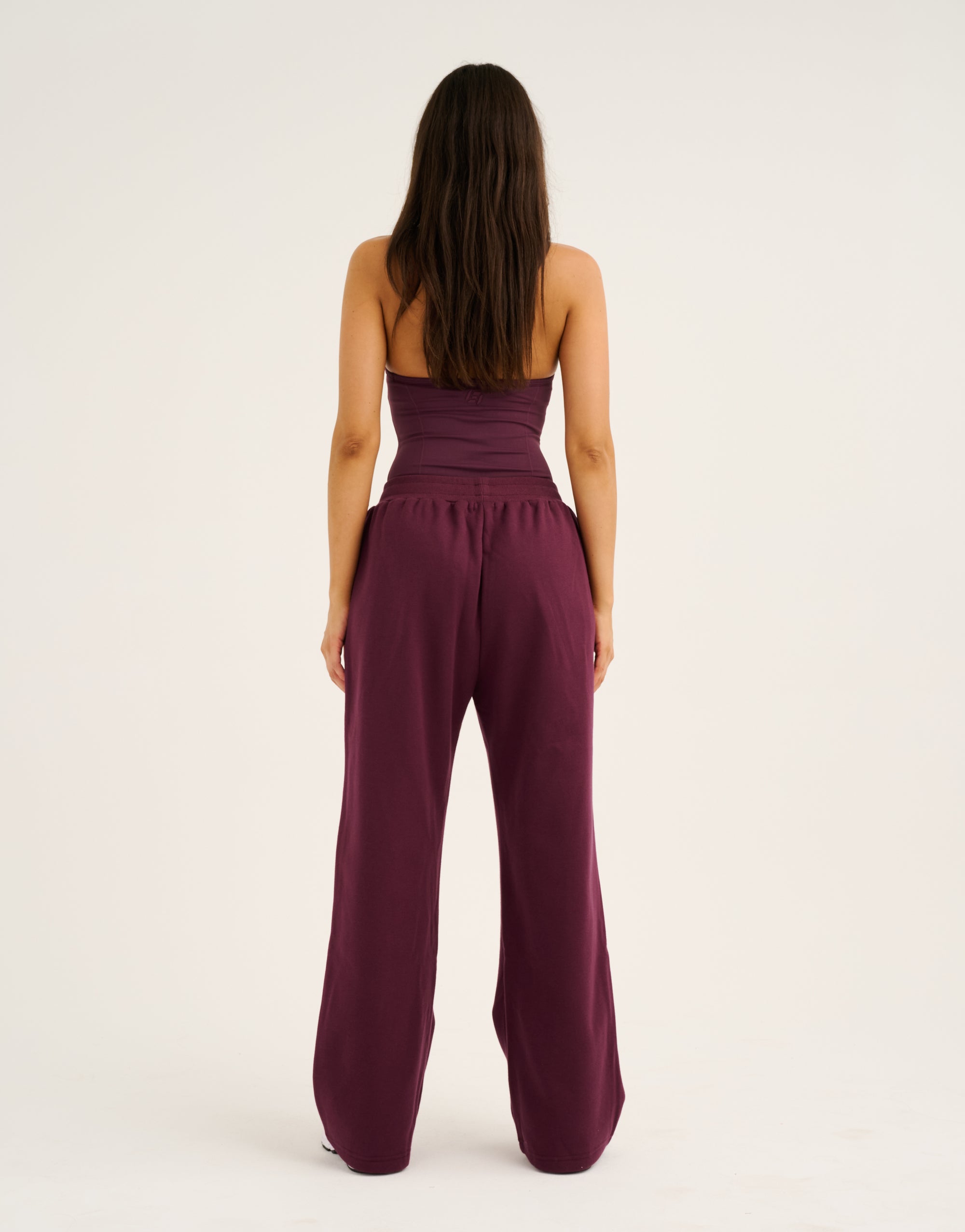 Elemental Wide Leg Sweatpants - Blackberry