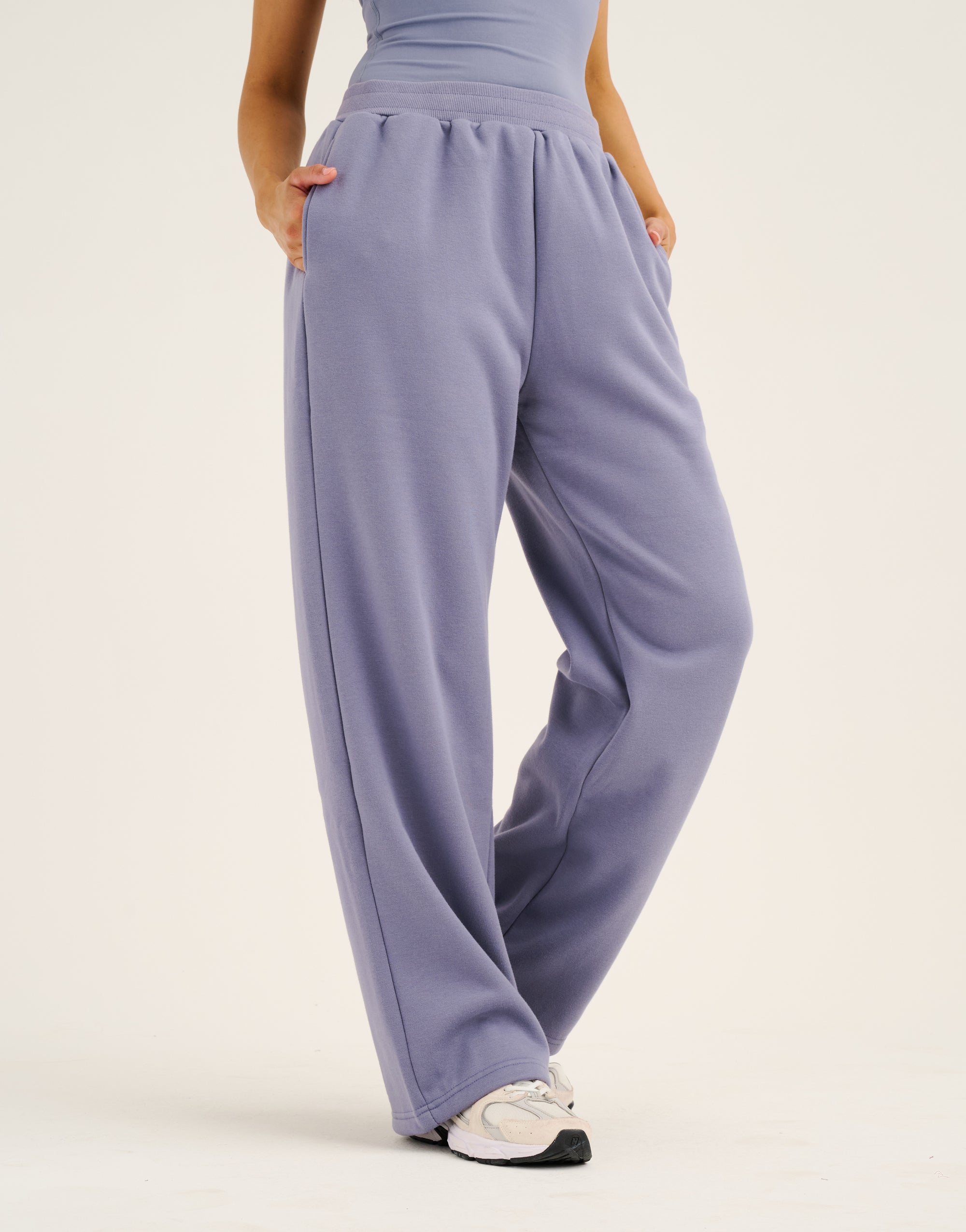 Elemental Wide Leg Sweatpants - Washed Blue