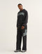 College Combed Fleece Zip-Up Hoodie - Phantom Black