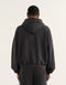 College Combed Fleece Zip-Up Hoodie - Phantom Black