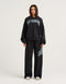 College Combed Fleece Zip-Up Hoodie - Phantom Black
