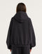 College Combed Fleece Zip-Up Hoodie - Phantom Black