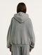 College Combed Fleece Zip-Up Hoodie - Storm Grey