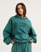 College Combed Fleece Hoodie - Teal