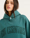 College Combed Fleece Hoodie - Teal