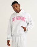 College Combed Fleece Hoodie - Grey Marle