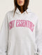 College Combed Fleece Hoodie - Grey Marle