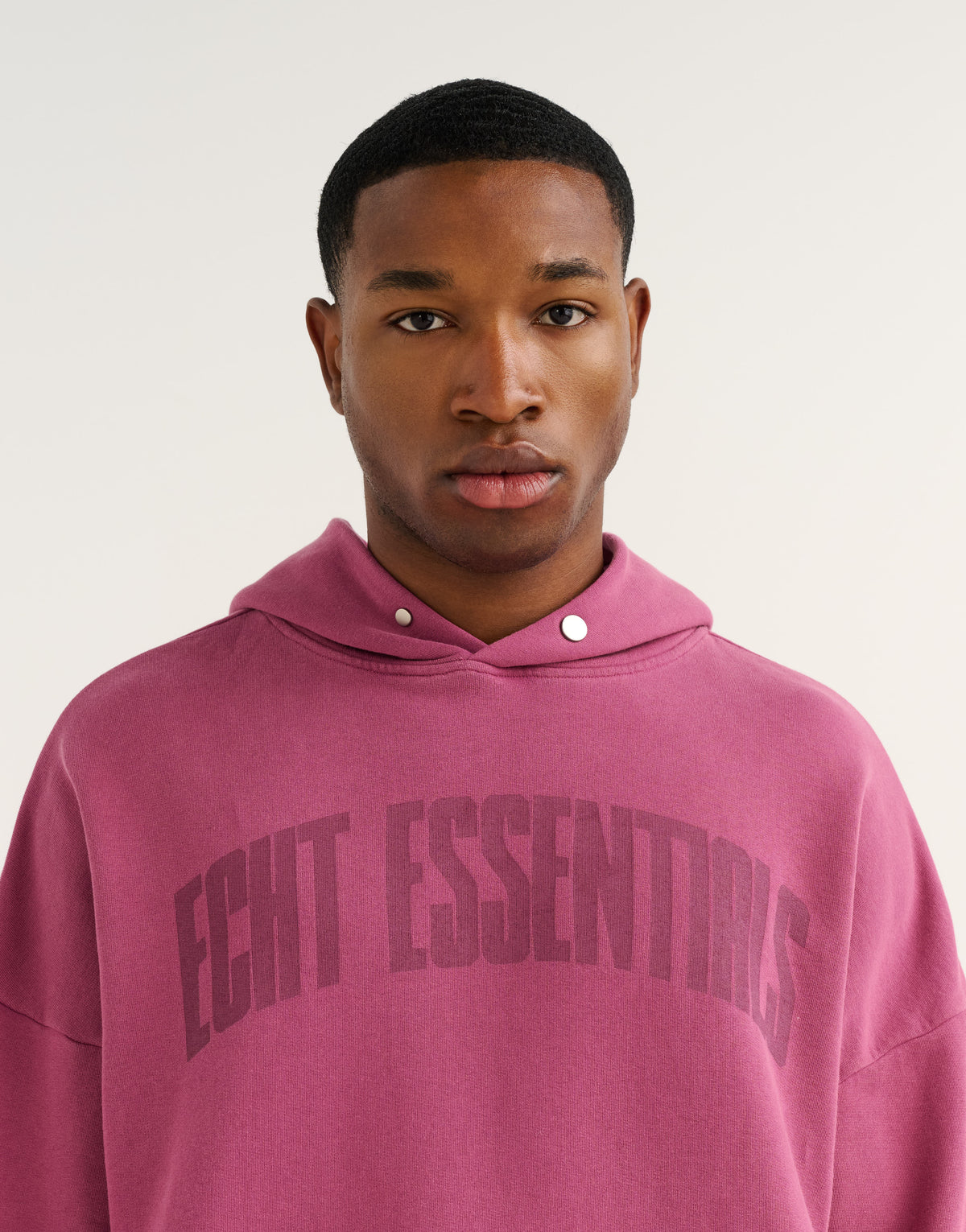 College Combed Fleece Hoodie - Plum