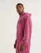 College Combed Fleece Hoodie - Plum