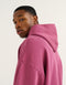 College Combed Fleece Hoodie - Plum