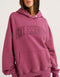 College Combed Fleece Hoodie - Plum