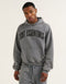 College Combed Fleece Hoodie - Storm Grey