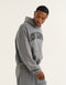 College Combed Fleece Hoodie - Storm Grey