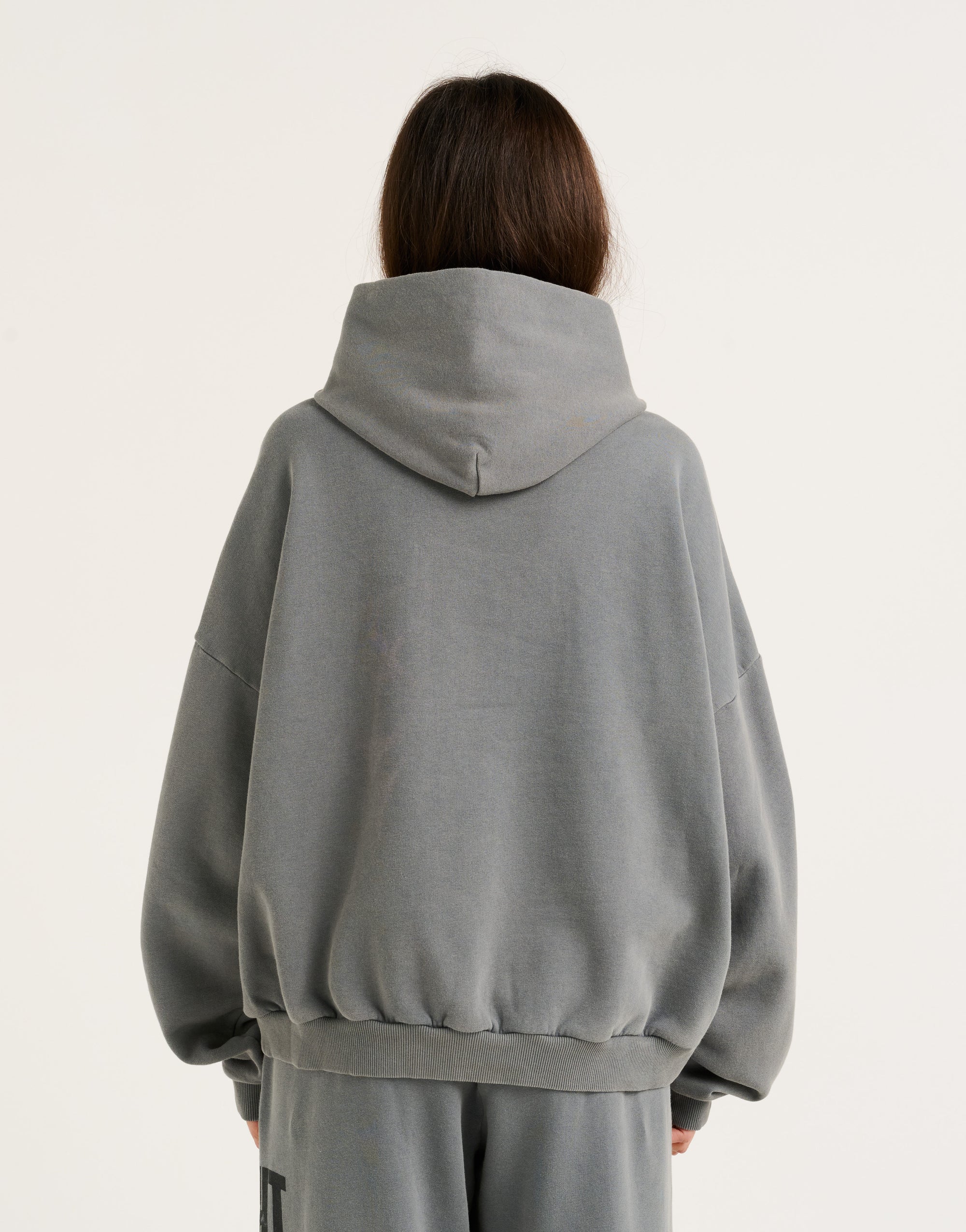 College Combed Fleece Hoodie - Storm Grey