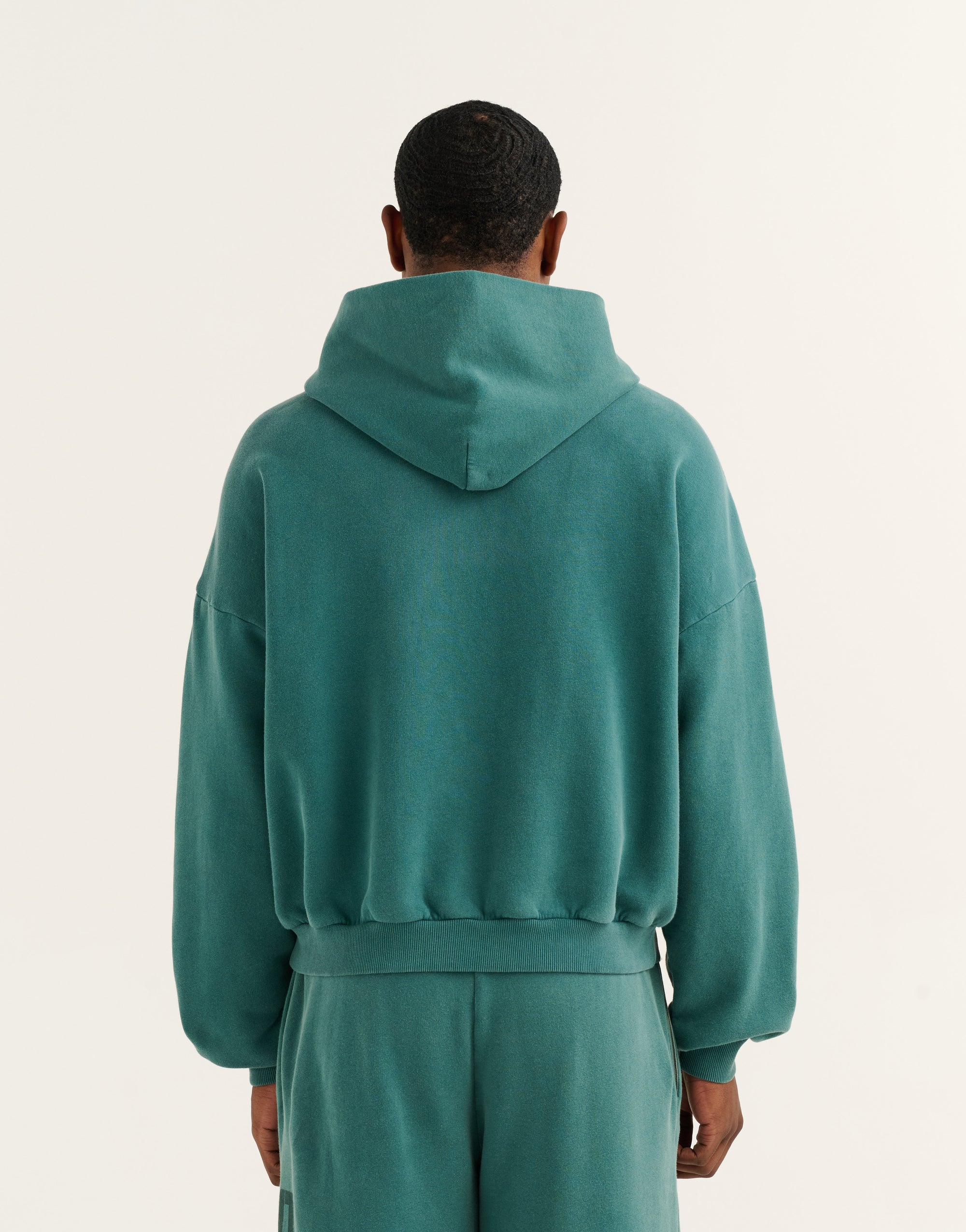 College Combed Fleece Hoodie - Teal