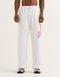 College Combed Fleece Wide Leg Sweatpant - Grey Marle
