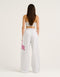 College Combed Fleece Wide Leg Sweatpant - Grey Marle
