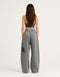 College Combed Fleece Wide Leg Sweatpant - Storm Grey