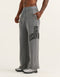 College Combed Fleece Wide Leg Sweatpant - Storm Grey