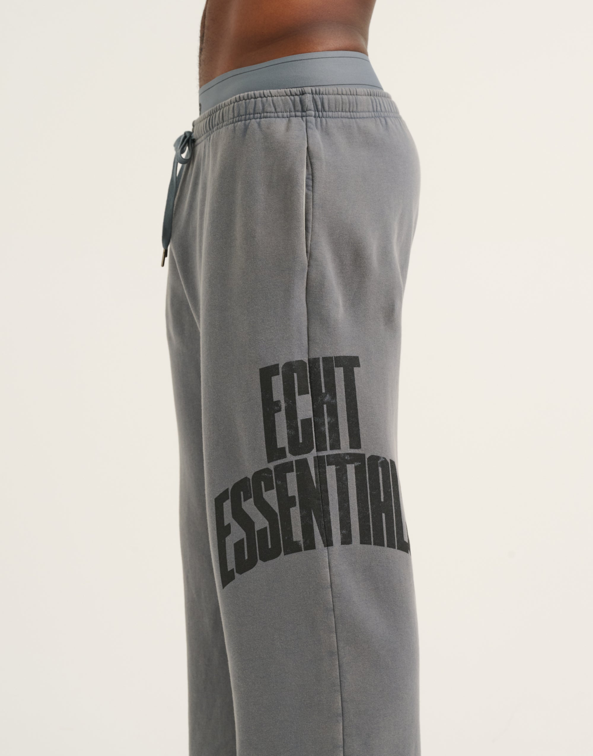 College Combed Fleece Wide Leg Sweatpant - Storm Grey