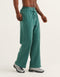 College Combed Fleece Wide Leg Sweatpant - Teal
