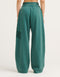 College Combed Fleece Wide Leg Sweatpant - Teal